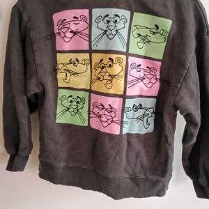 Kids Graphic Sweatshirt - Multicolor Panther Design